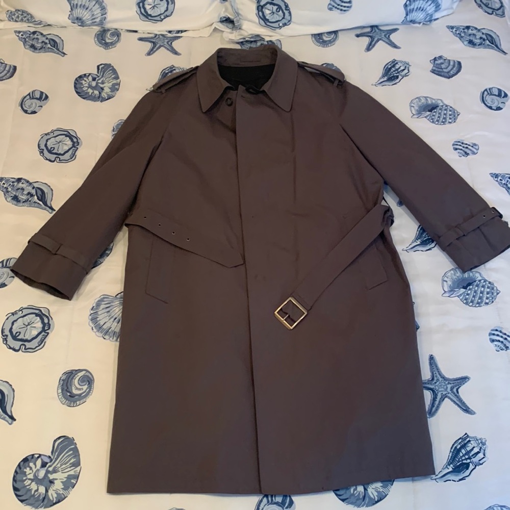 Vintage Dark Grey Trench Coat